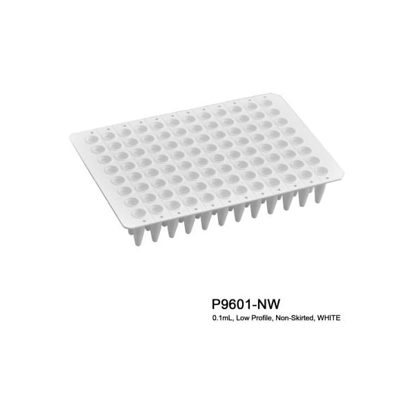 Mtc Bio MTC Bio PureAmp PCR Plate For 0.1 ml Tube, 96 Place, Non Skirted, White, 50 Pack P9601-NW - main